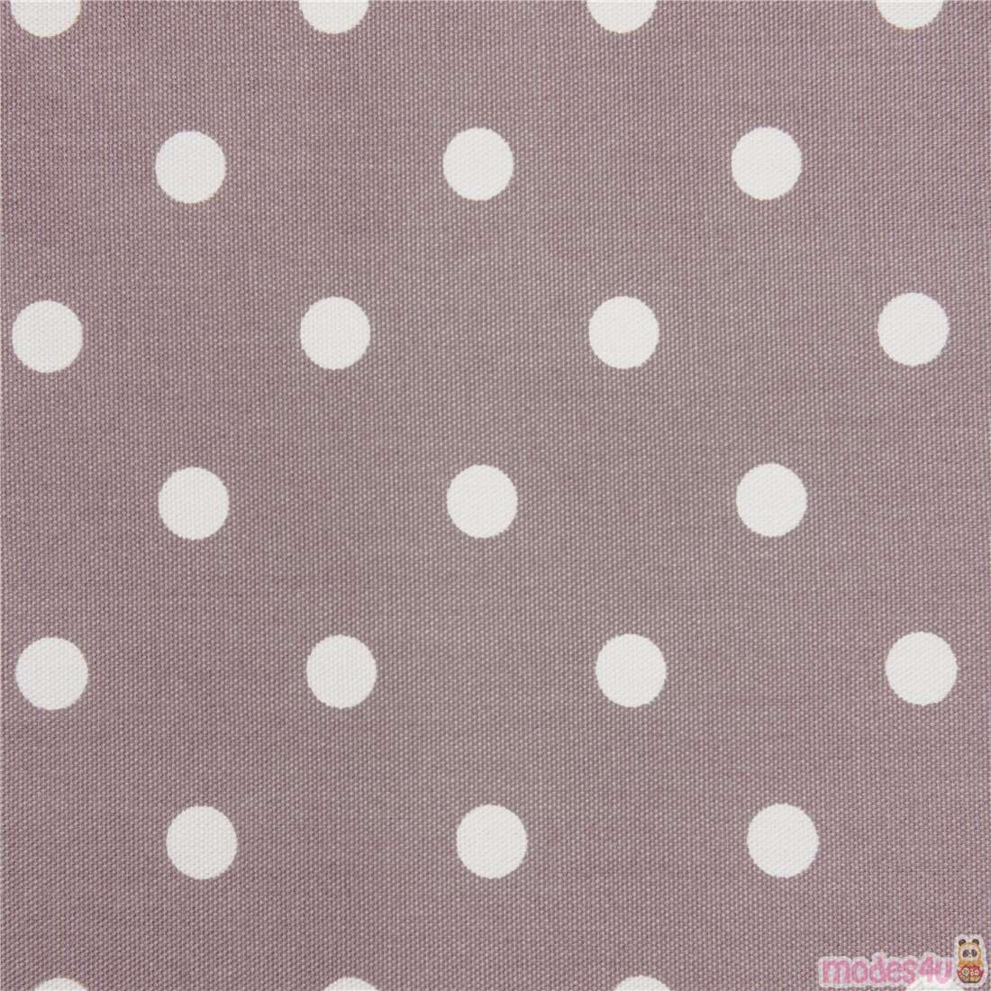 Grey Large Regular Polka Dot Fabric