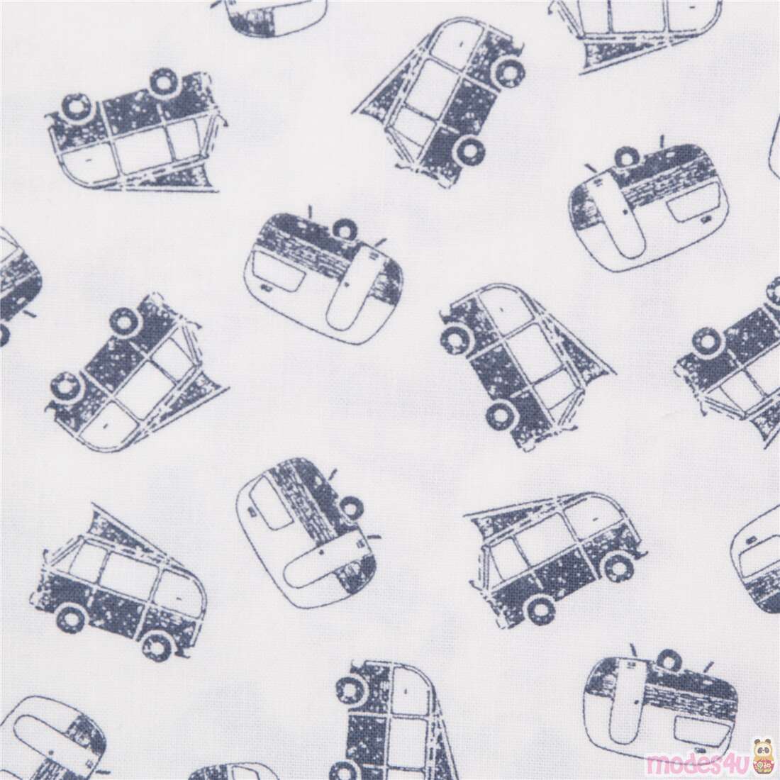 Chop It like Its Hot Retro Camper Vans Fabric