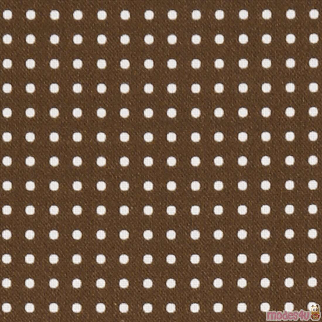 Warm Brown Polka Dot Regular Pattern Fabric