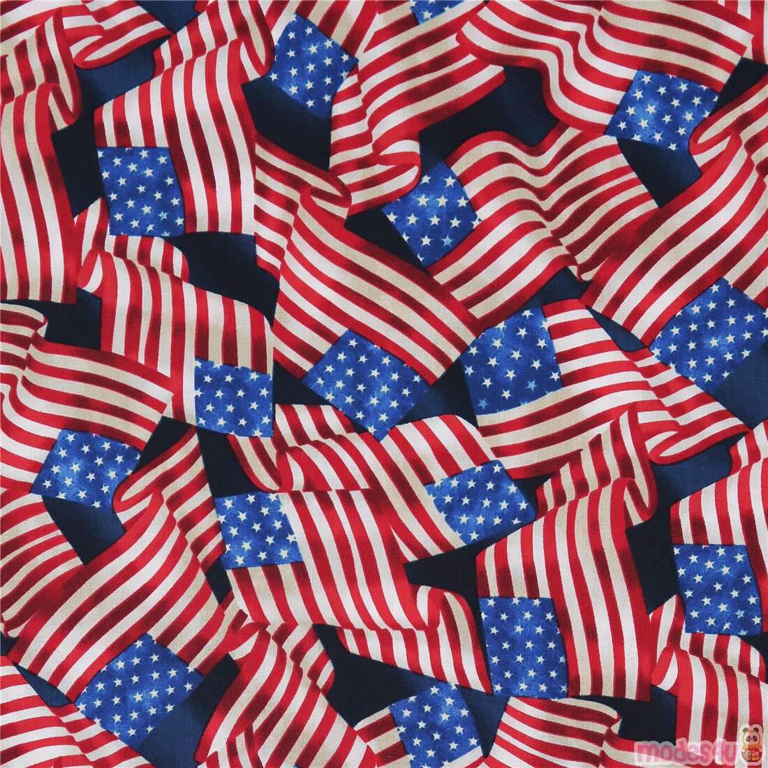 USA Flagge rot blau wei� Streifen Stoff
