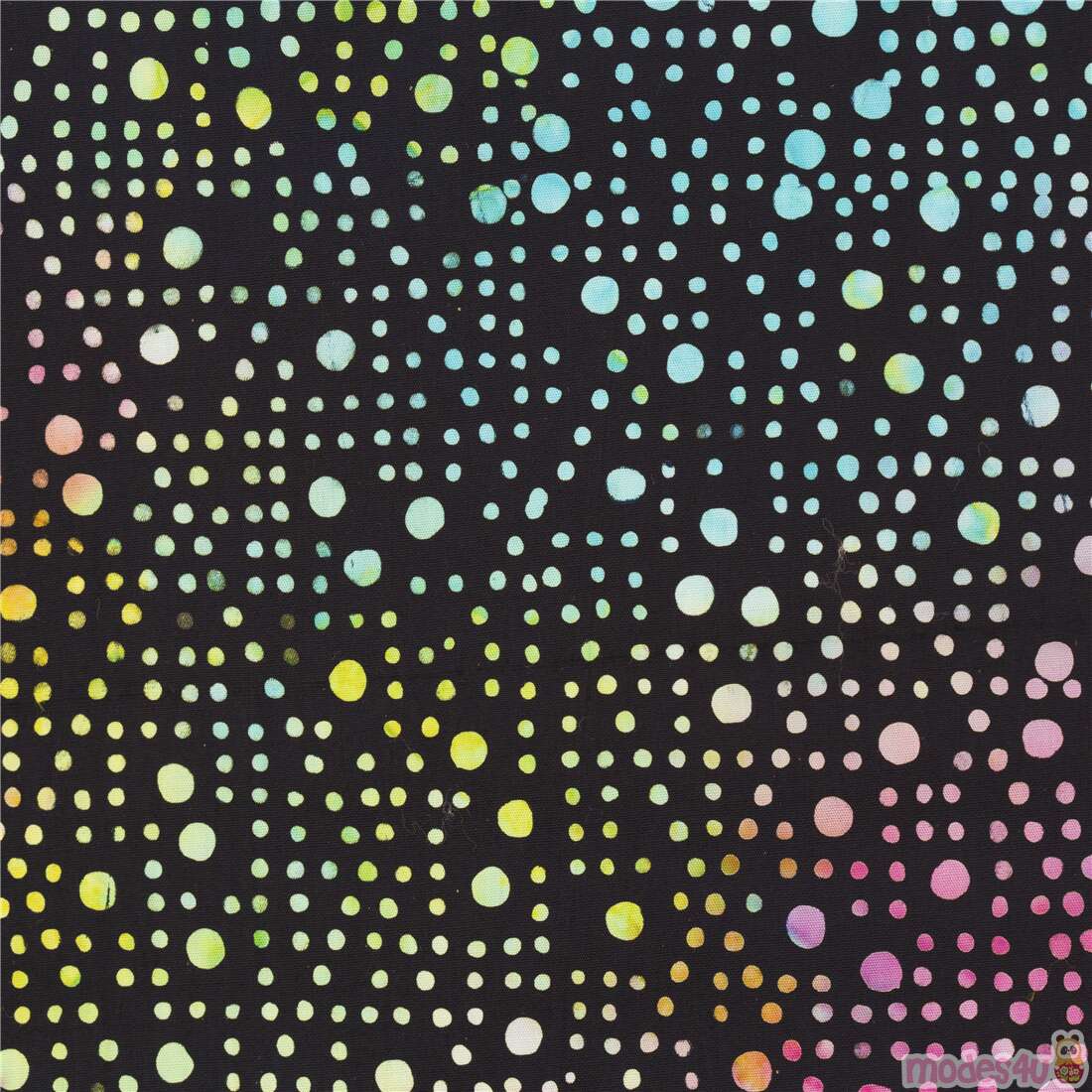 Batik Tie Dye Dot Diamonds Fabric