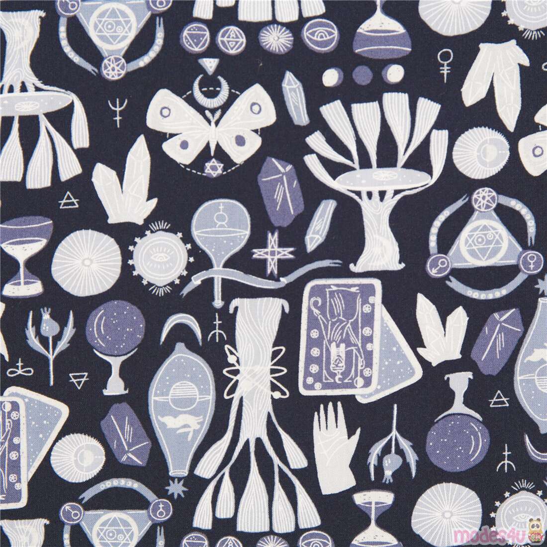 Astrology and Mystical Occult Crystals Tarot Fabric