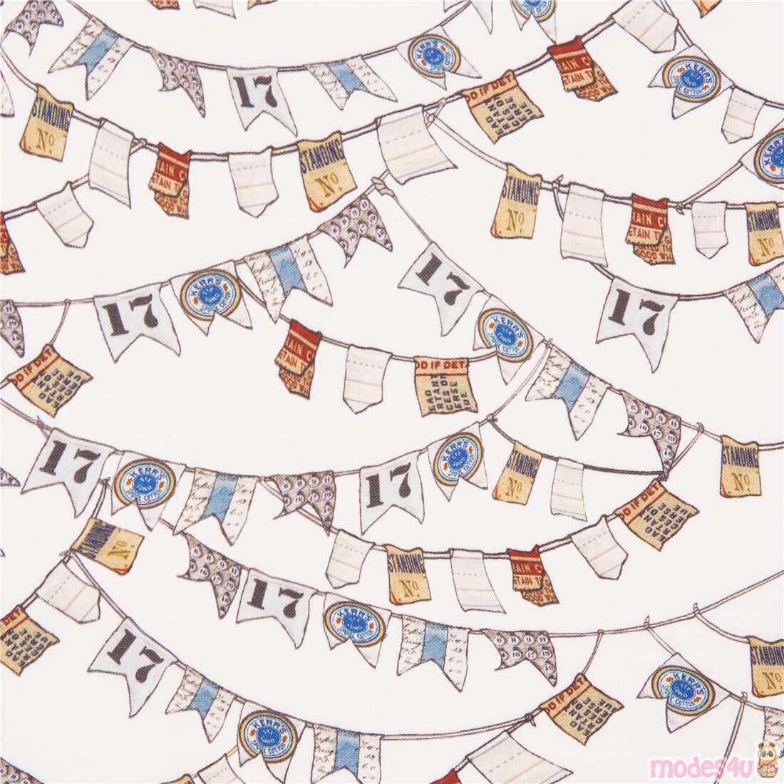 Vintage Nautical Bunting Fabric