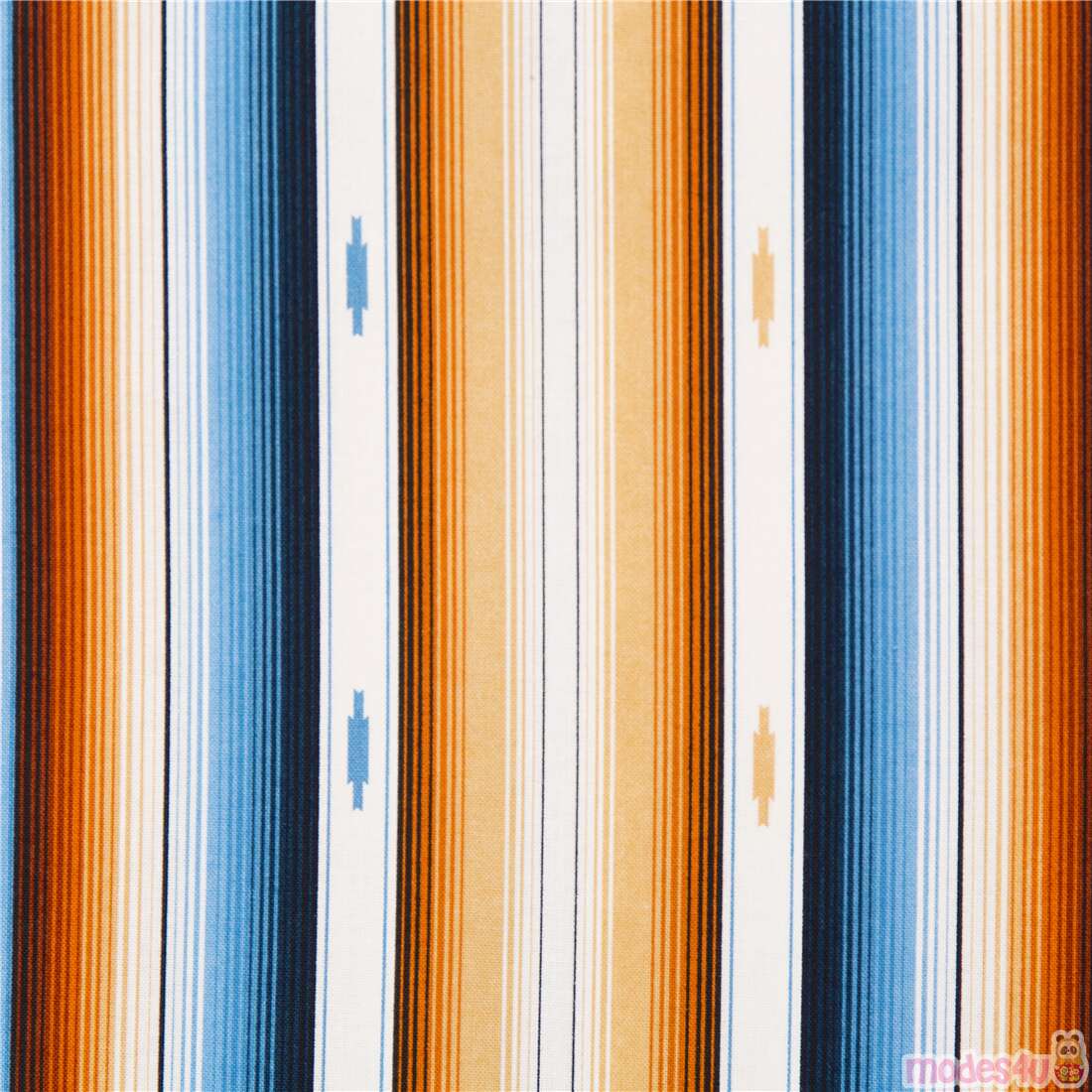 Southwestern Dense Natural Stripes Poncho Fabric