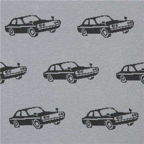 Jacquard Auto Nere Ripetute Sparse Grigie Stretching Tessuto