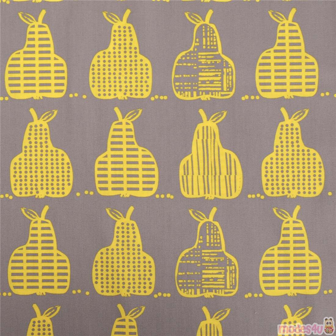 Modern Yellow Pears Simple Pattern Fabric