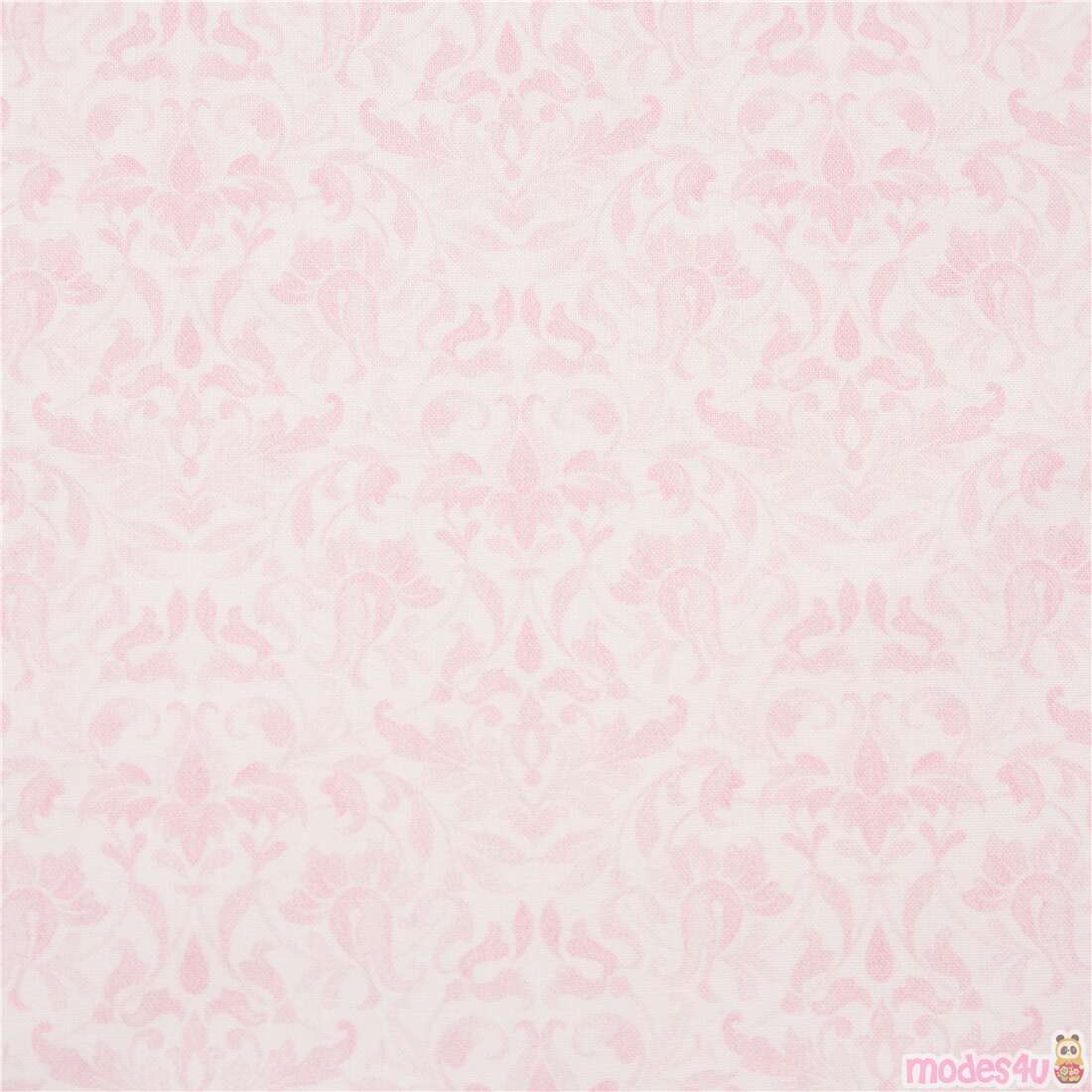 Juliette Pink Pale Floral Brocade Fabric