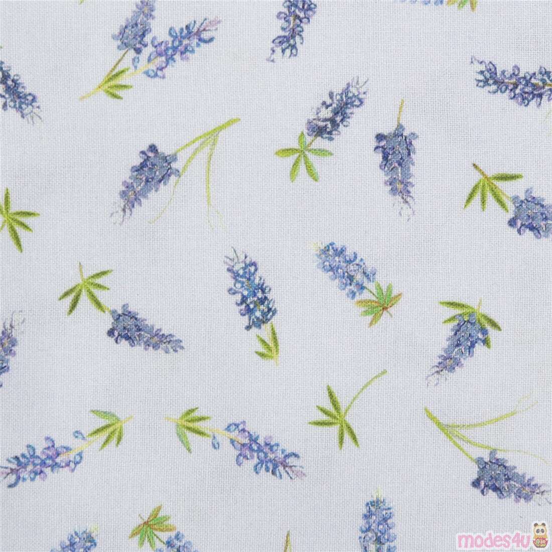 Texas in Bloom Small Lavender Flower Fabric