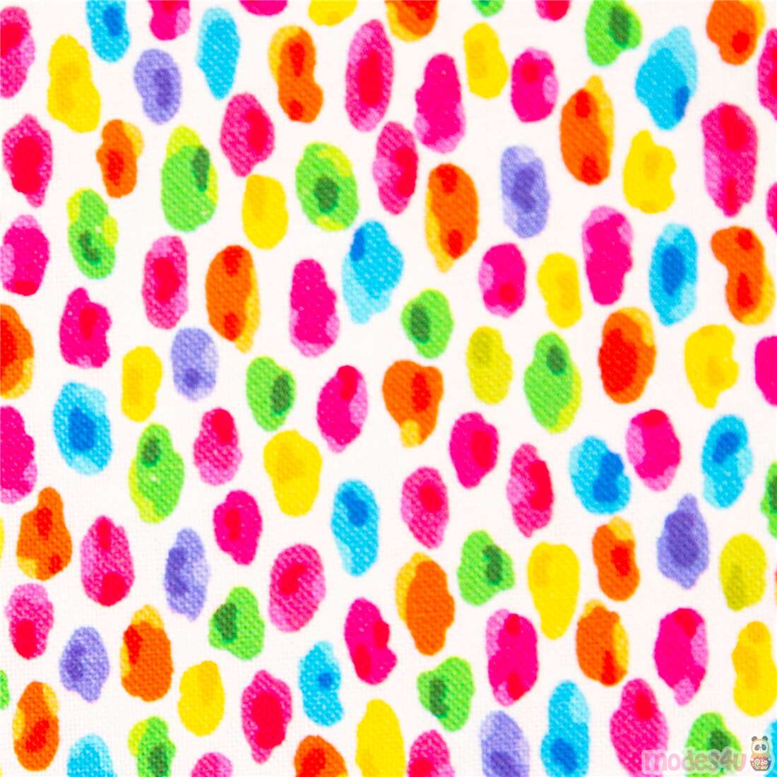 Small Dense Colourful Splotches Fabric