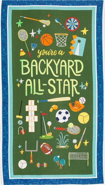 Backyard All Stars Sports Equipment Panel Fabric