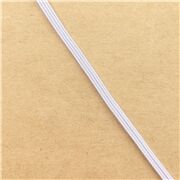 0.3cm wide elastic in white