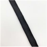 0,8 cm breites Gummiband in Schwarz
