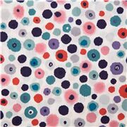 Larkspur Circle Inky Irregular Floral Dots