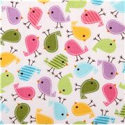 Small Colorful Pastel Birds Stretch