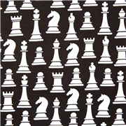 Black White Checkmate Chess Pieces