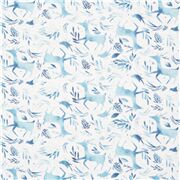 Winter Reindeer Blue Painted Flora Bird