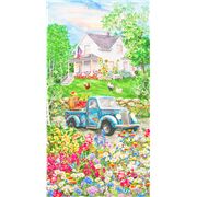 Landhaus alter blauer Truck Gro&szlig;motiv