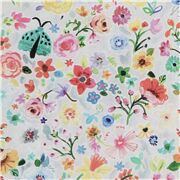 Tree of Life Colourful Pretty Ditsy Print Ladybug Flowers