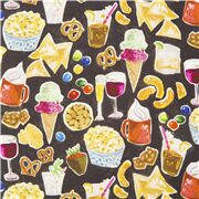 Chefs Table Watercolour Sweet Snacks Popcorn Candy