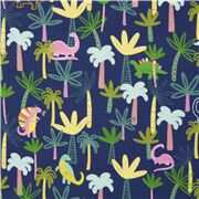 The Lost World Cute Pastel Dinosaurs Trees