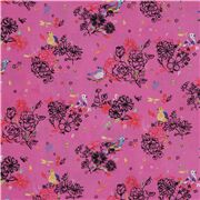 pink floral blau gelb V&ouml;gel