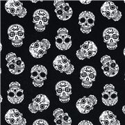 Halloween Black and White Sugar Skulls