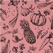 Illustrated Inky Fruit Vegetable