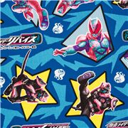 Kamen Rider lizenzierter Stoff Oxford-Stoff blau Revi und Vice Japan