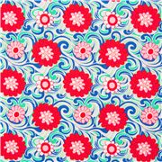 The Carnaby Collection Graphic Flower Scrolls Greens