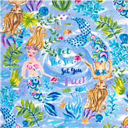 Let the Sea Set You Free Watercolour Mermaids