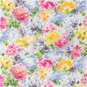 Baumwollstoff mit Blumenstrau&szlig; Freskomalerei