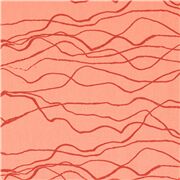 Quarry Trail Peach Wavy Lines