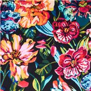 Painted Flowers Jewel Tones
