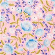Art Nouveau Peonies Bluebells