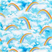 Rainbow Blue Sky White Clouds
