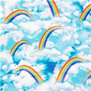 Regenbogenhimmel Wei&szlig;e Wolken Superweich Und Kuschelig