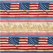 Red White Blue Sepia Striped from USA
