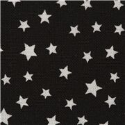 tessuto nero stelle sparpagliate