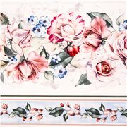Rosey Romantic Striped Garland Remnant