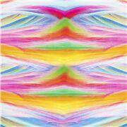 Tissu avec des rayures ondul&eacute;es arc-en-ciel, art abstrait