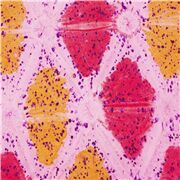 tessuto rosa rombi stile batik effetto tie dye