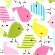 Grands Oiseaux Pastel Et Color&eacute;s Stretch