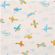 Retro-Flugzeug-Hubschrauber Wolkiger Himmel