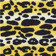 Yellow Classic Leopard Stretch Animal Print