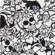 Street Skull Graffiti Monochrome Doodle