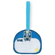Train Carriage with Star Name Tag Iron-on Transfer 1 piece