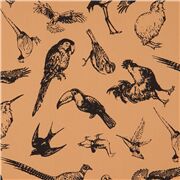 Inky Illustrated Exotic Tropical Birds