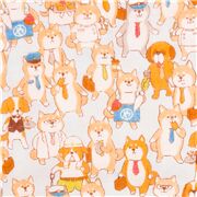 Japanese Kawaii Cute Dogs Going to Work