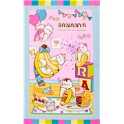 bunt Bananya Katzen Party Gro&szlig;motiv