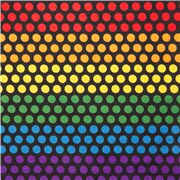 Noir Color&eacute; &Agrave; Pois Et Rayures Arc-En-Ciel